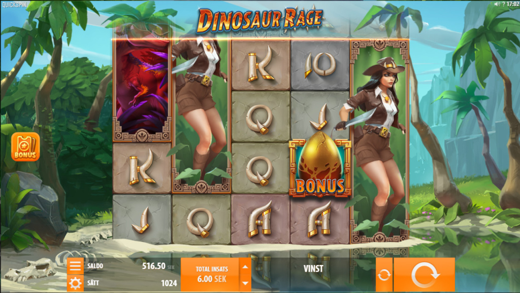 Slots funktioner i dinosaur rage