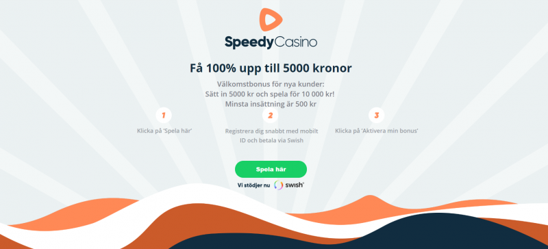 speedy casino ny välkomstbonus